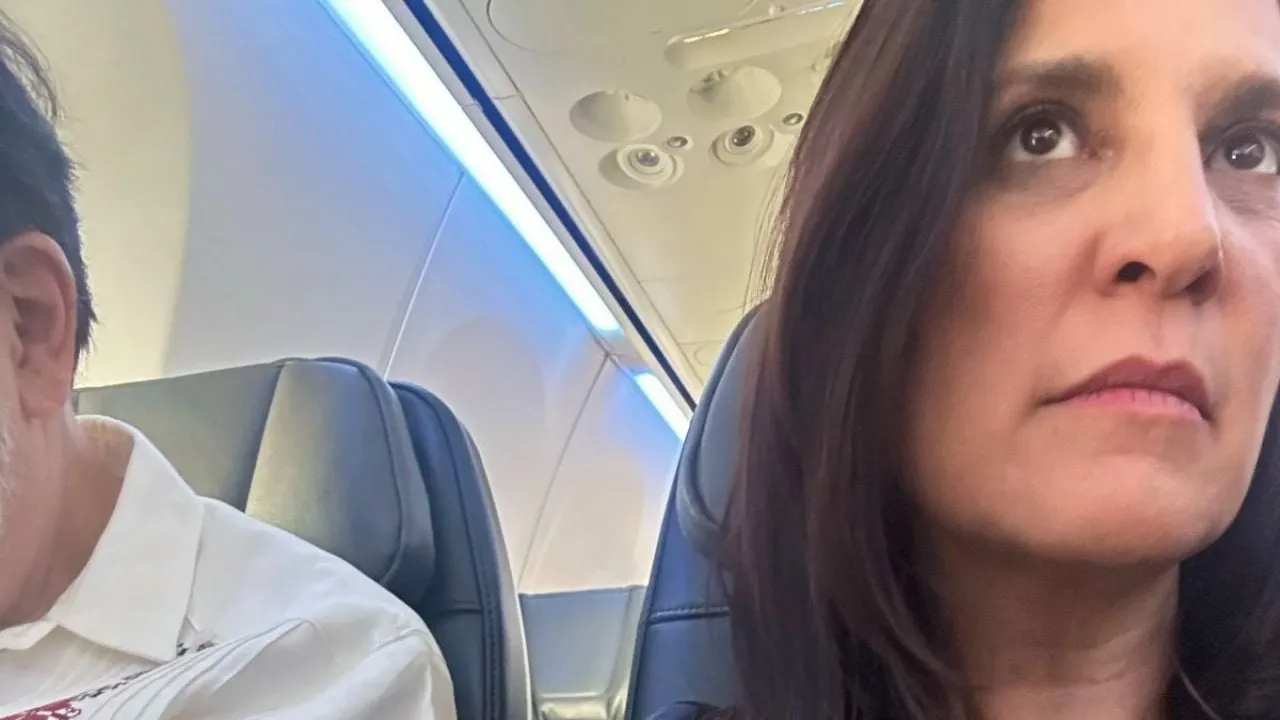 ¡No lo puedo creer!: Kenia López Rabadán presume que viaja al lado de Fernández Noroña