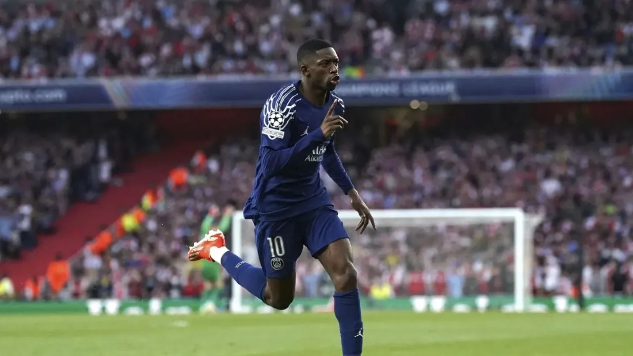 Con gol de Dembélé el PSG vence 1-0 al Arsenal en la ida de las semifinales de la Champions League