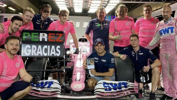 Así se despidió Checo Pérez 