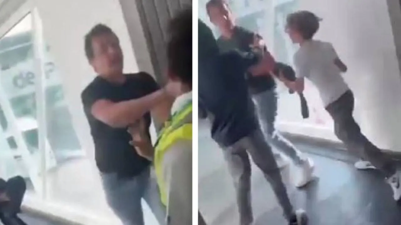 Pasajero insulta y golpea a personal de Viva Aerobus (Video)