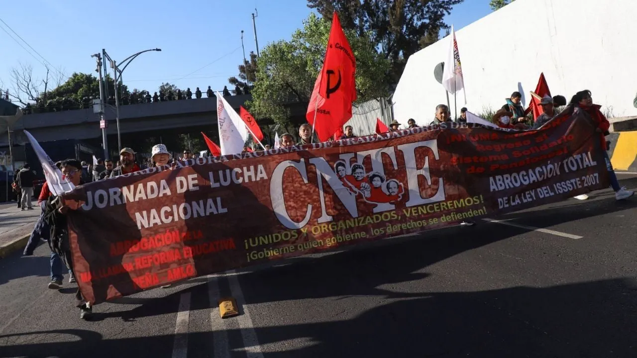 CNTE anuncia paro nacional de 72 horas y marcha en CDMX
