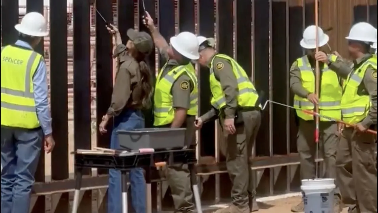Trump ordena pintar de negro el muro para que se caliente y sea más difícil de escalar (Video)