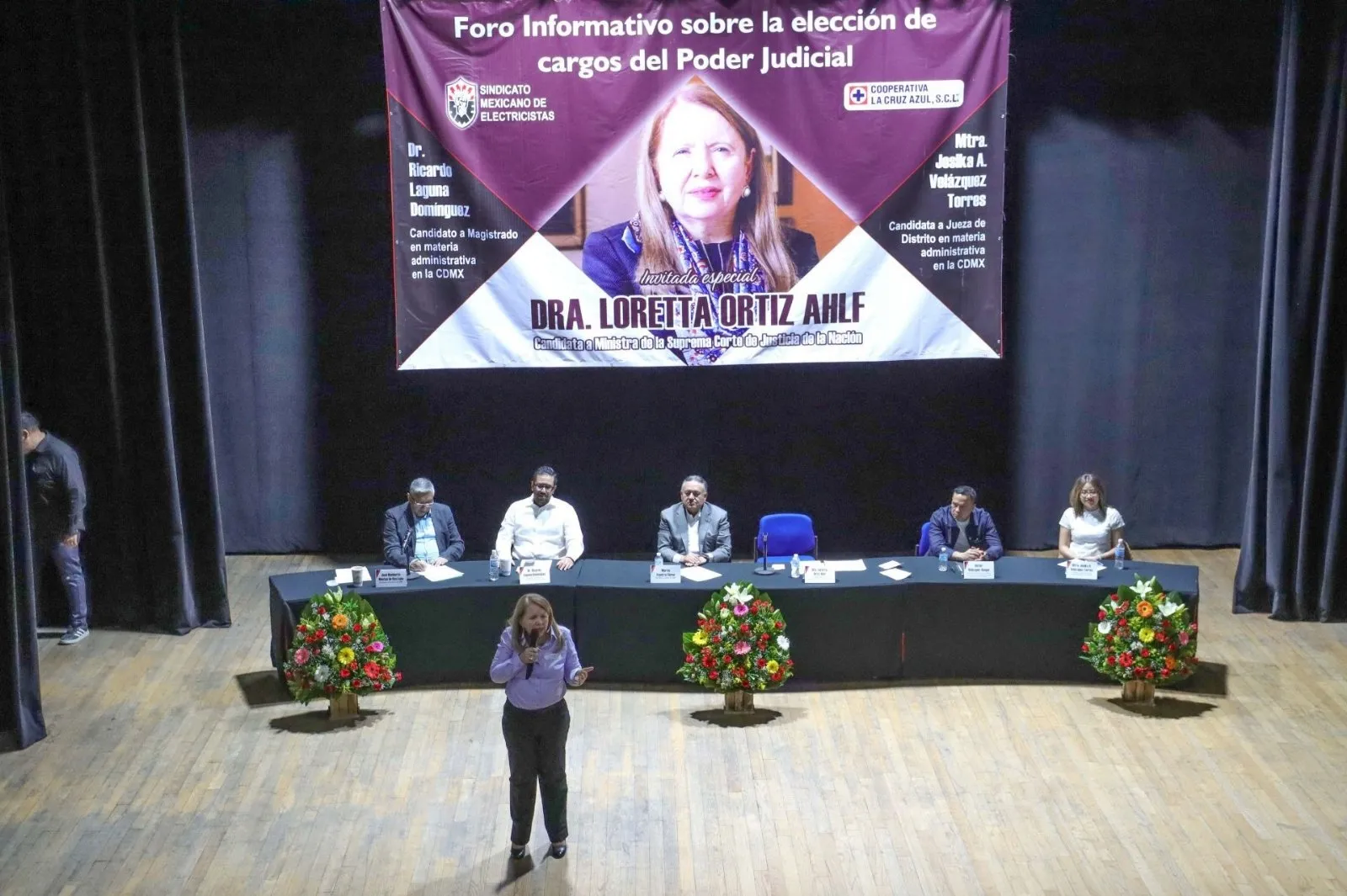“Soy una chulada de ministra”: Loretta Ortiz abre campaña arropada por SME y Cooperativa Cruz Azul (Video)