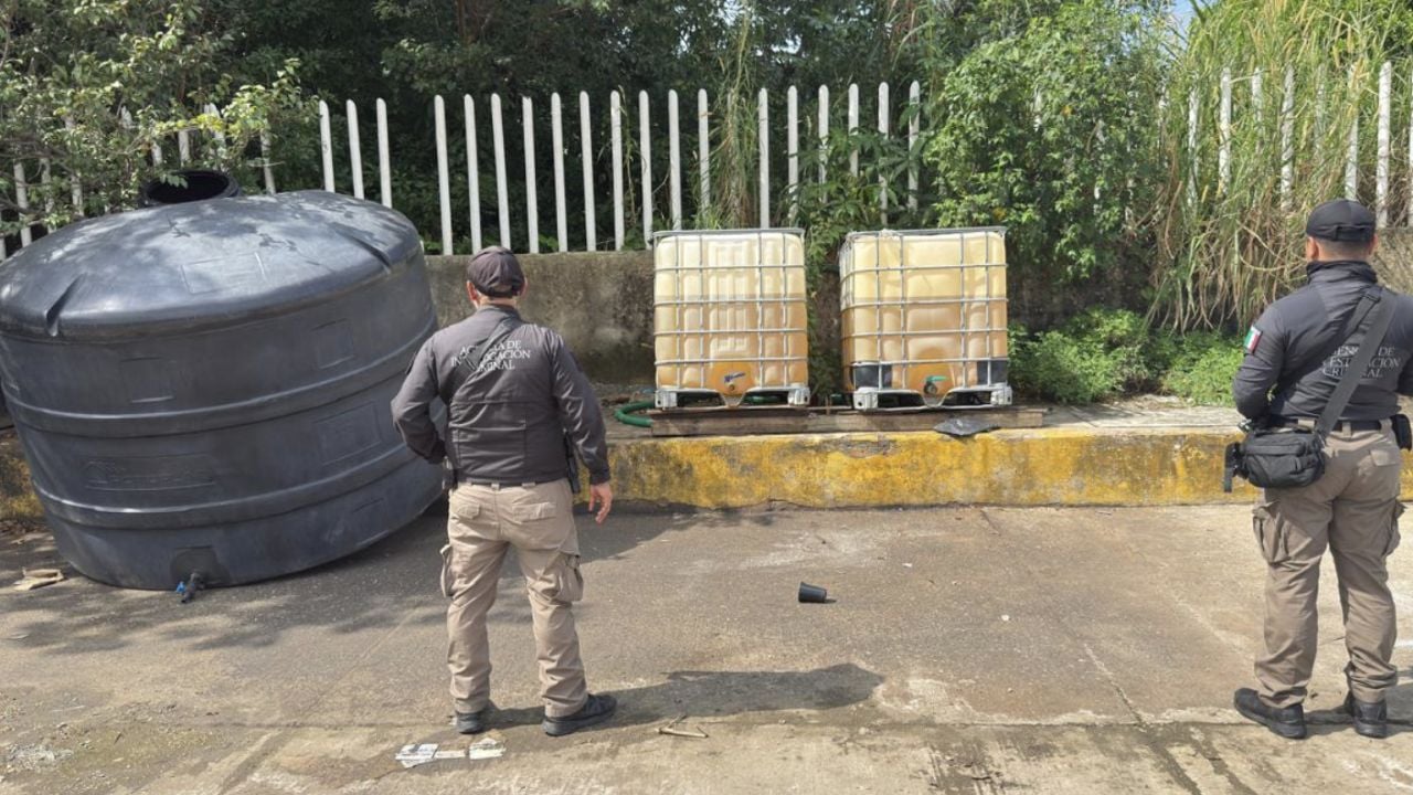 Aseguran más de 2 mil litros de huachicol en Coatzacoalcos, Veracruz