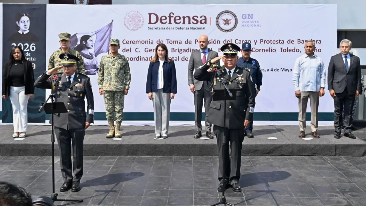Cambia mando de la Guardia Nacional en Morelos en medio de reconfiguración de seguridad