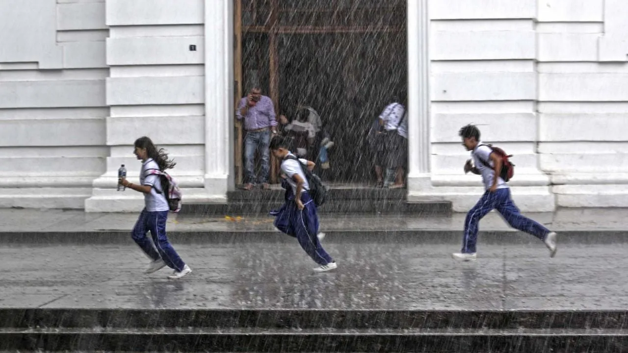 Lluvias intensas en el regreso a clases: este es el pronóstico del lunes 1 al jueves 4 de septiembre