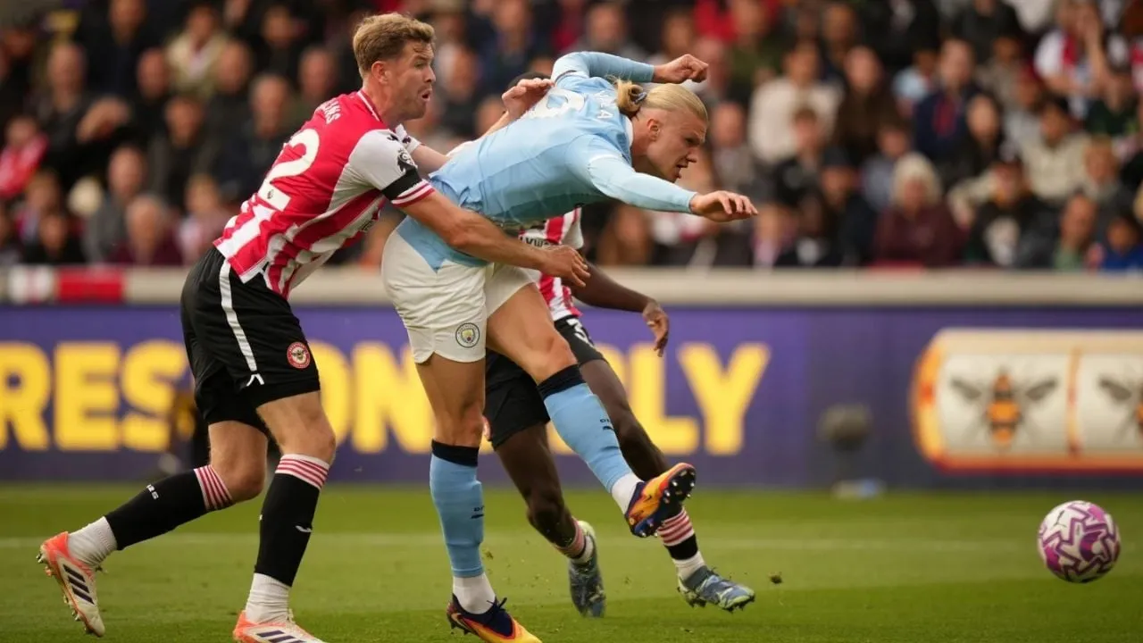 Haaland vuelve a marcar y Rodri se lesiona en la victoria del Manchester City 2-1 ante el Brentford