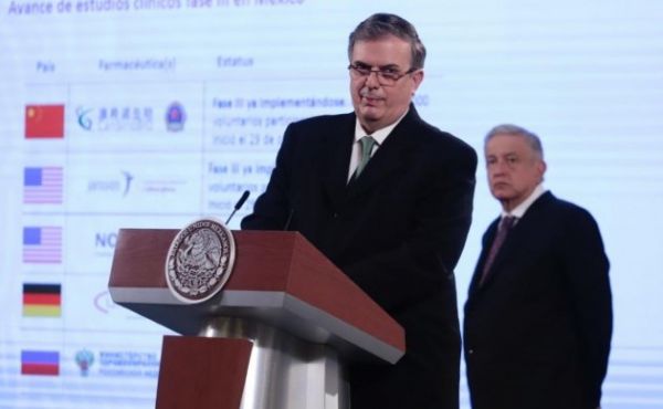 Está en curso y así va a ser” dice Ebrard sobre vacuna de Pfizer