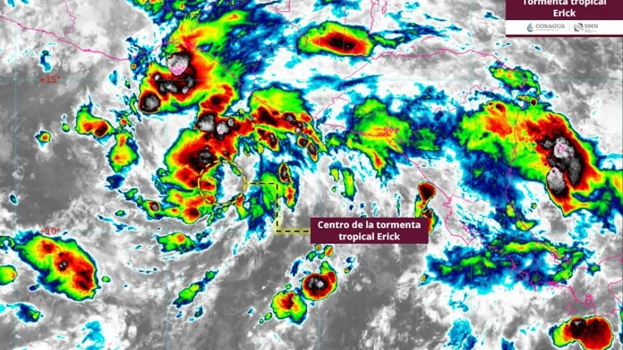Se forma la tormenta tropical Erick; amenaza con ser huracán categoría 2
