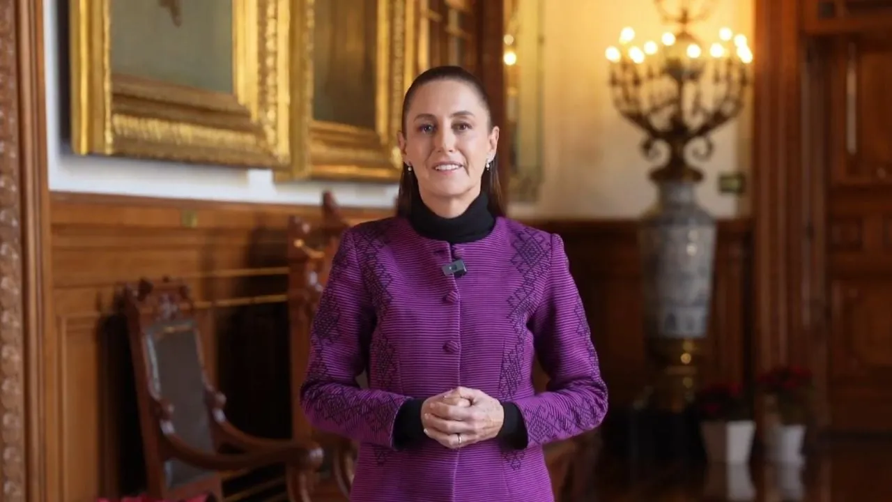 En mensaje de Año Nuevo, Sheinbaum desea “amor a sus familias, al prójimo y a nuestra patria”