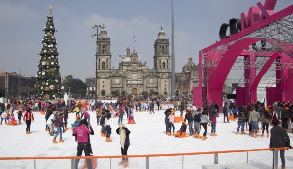 Zócalo sin pista de hielo 