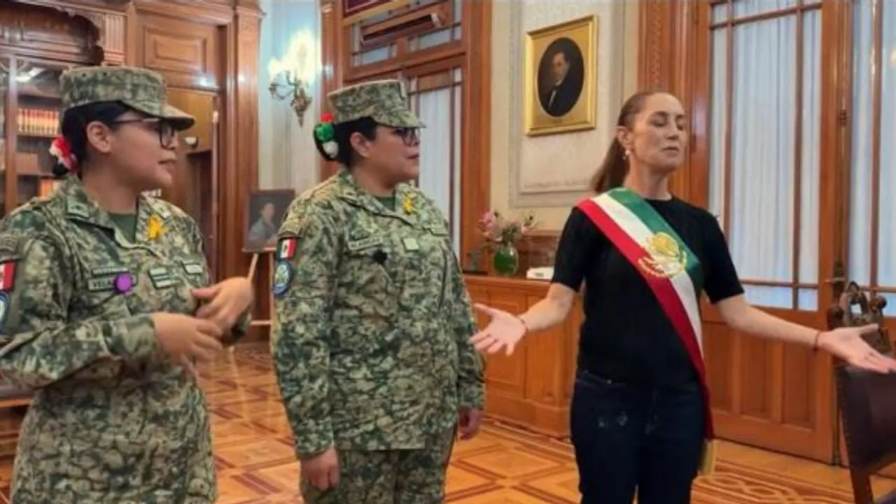 Así se hizo la banda presidencial que Sheinbaum usará para dar el Grito de Independencia (Video)
