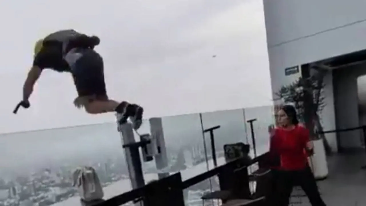 Realizan salto clandestino desde terraza del Hotel Riu en Guadalajara; Ayuntamiento clausura el bar