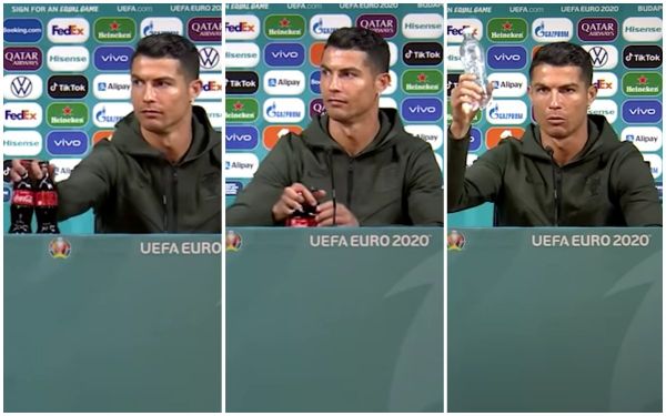 UEFA responde a acción de CR7 contra CocaCola