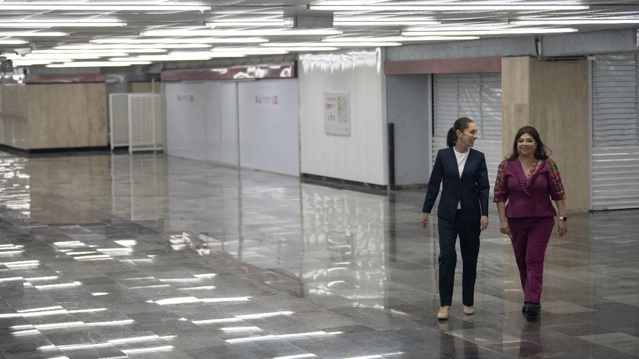 Sheinbaum y Brugada reabren cuatro estaciones de la Línea 1 del Metro