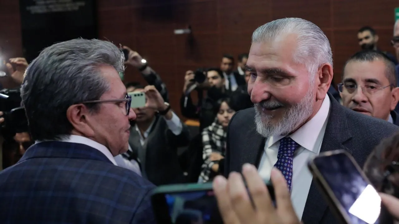 Somos amigos: Ricardo Monreal tras reencontrarse con Adán Augusto López en el Senado
