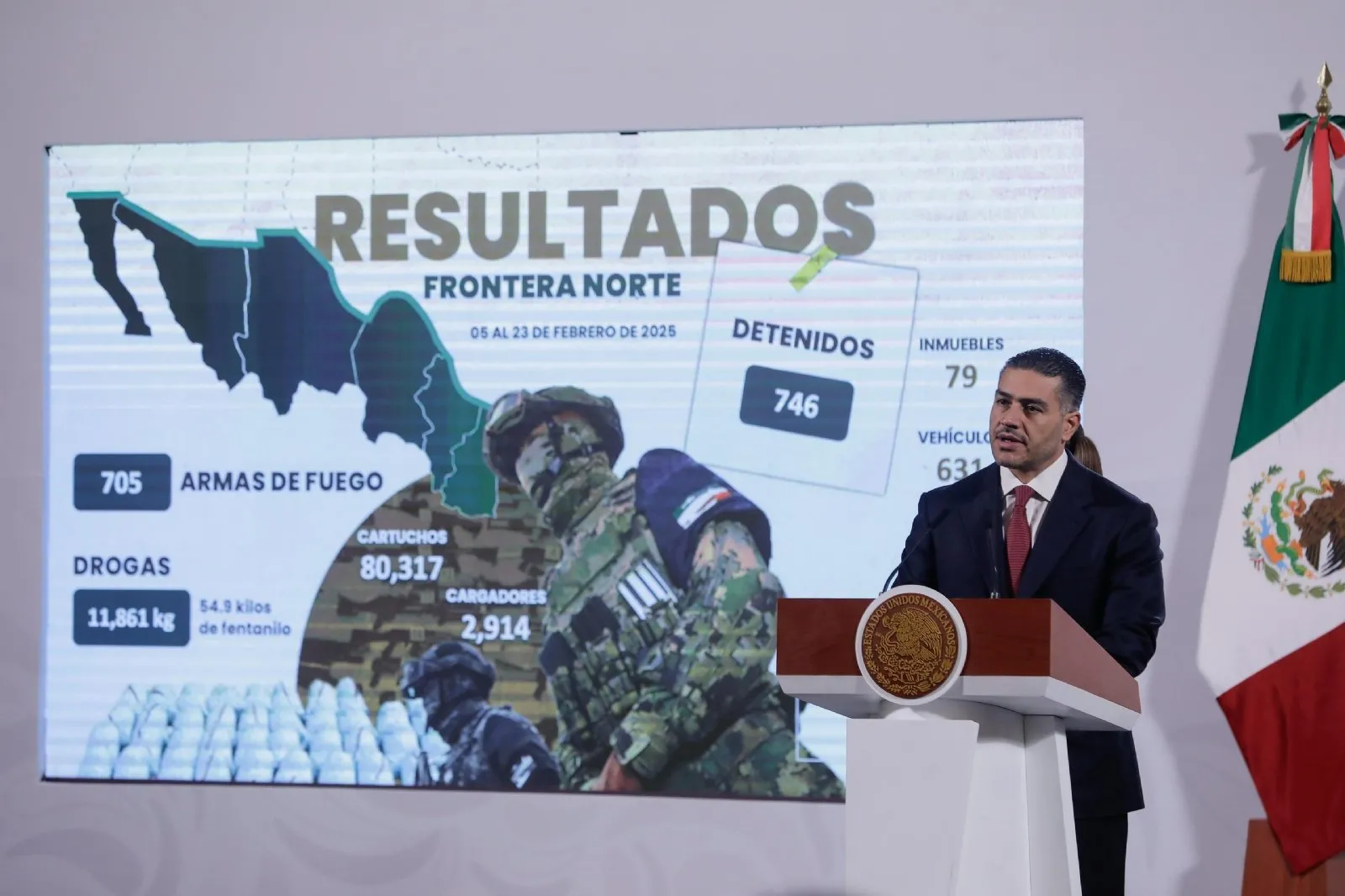 Cárteles ya eran prioridad antes de que EU los designara como "terroristas": Harfuch