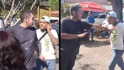 Remeros de Xochimilco golpean a turista (Video)
