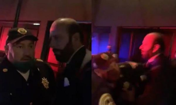 #LordMisZapatos se hace viral hombre que estaba en una fiesta y agrede a elementos de la SSC