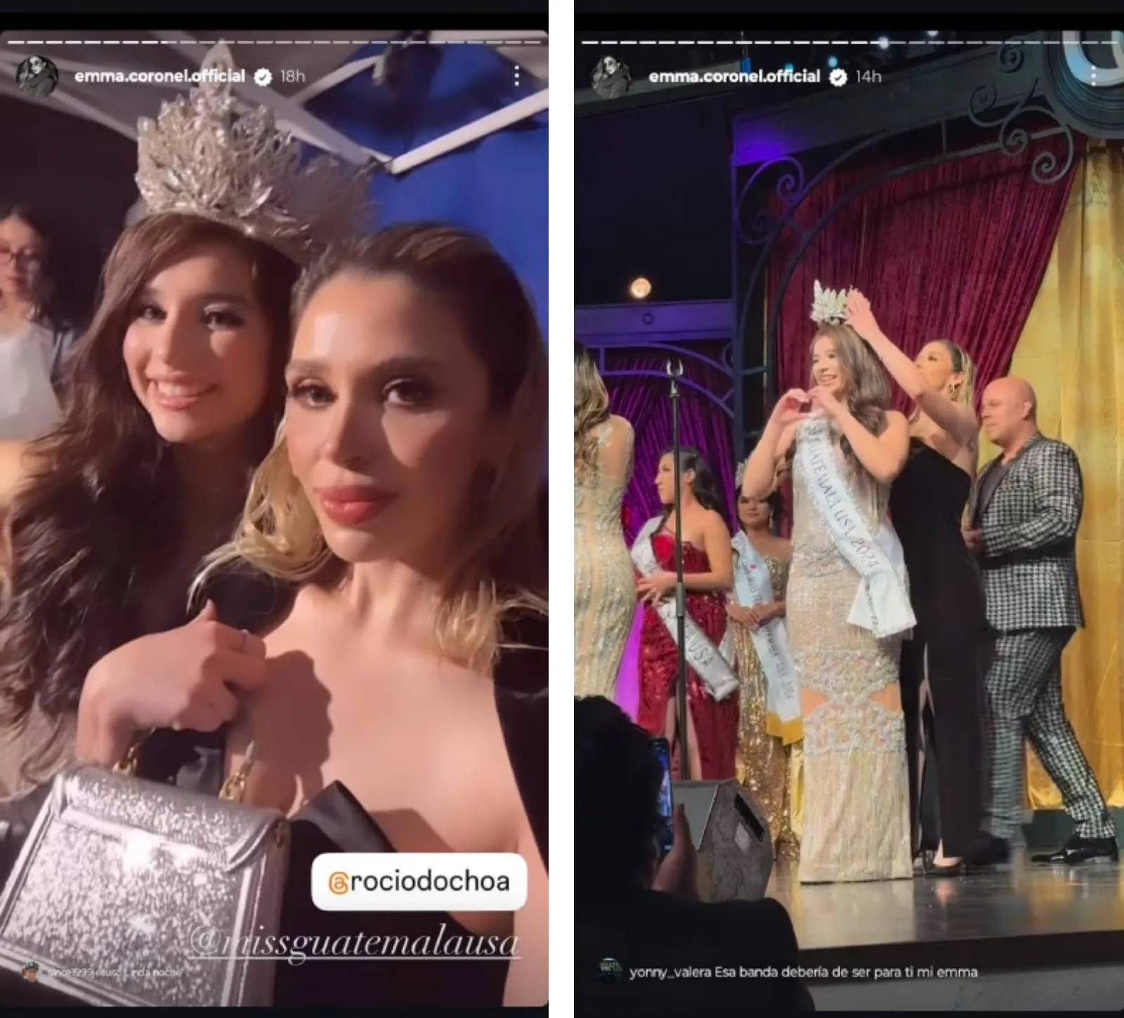 Emma Coronel participa como invitada de honor en la Gala final de Miss Guatemala USA 2024