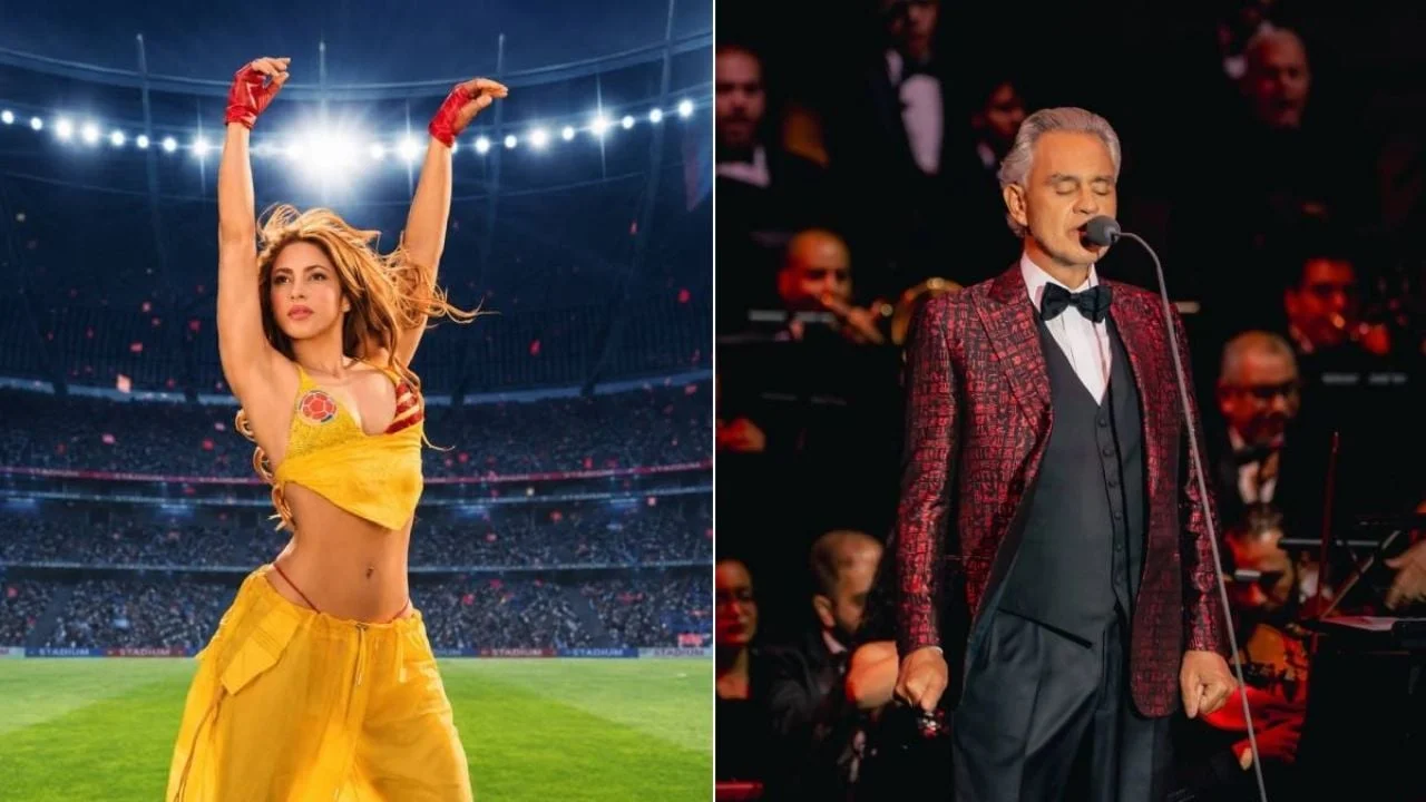 Andrea Bocelli en show de cuenta regresiva del Mundial; Shakira afina detalles para la inauguración
