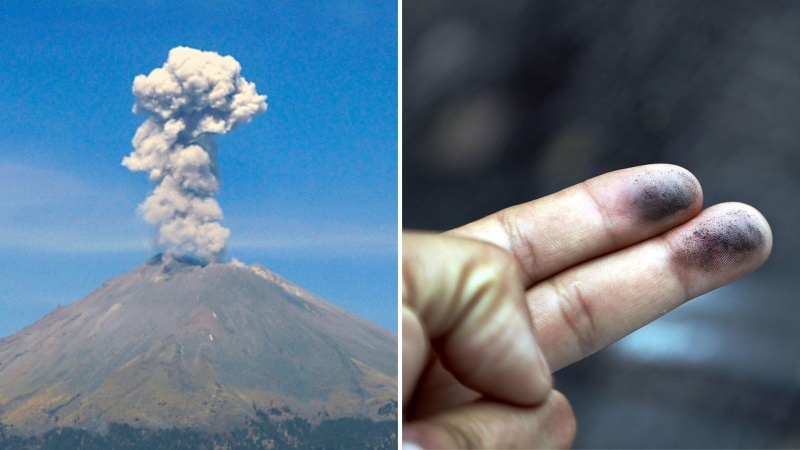 Exhala el Popocatépetl prevén caída de ceniza en todas las alcaldías de CDMX