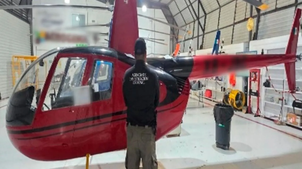 Aseguran seis aeronaves en cateo a presunto helipuerto clandestino en Veracruz