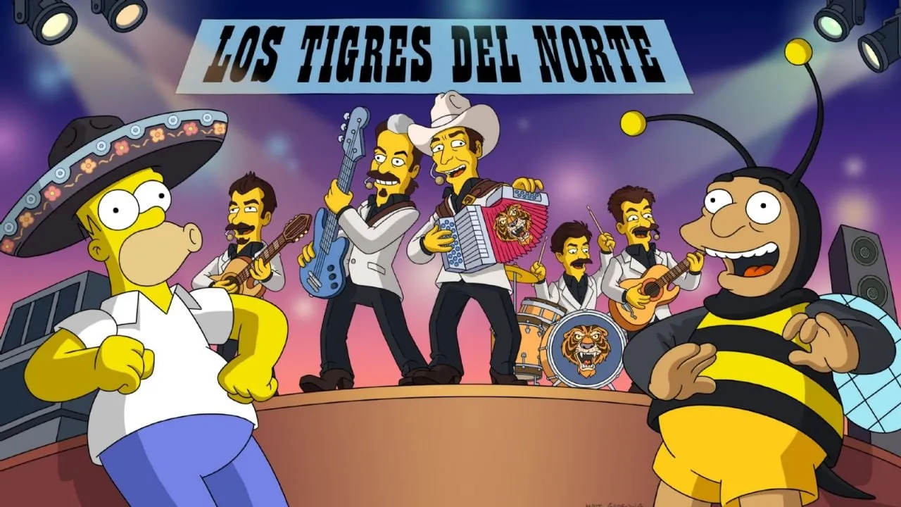Los Tigres del Norte llegan a Los Simpson con un corrido inédito