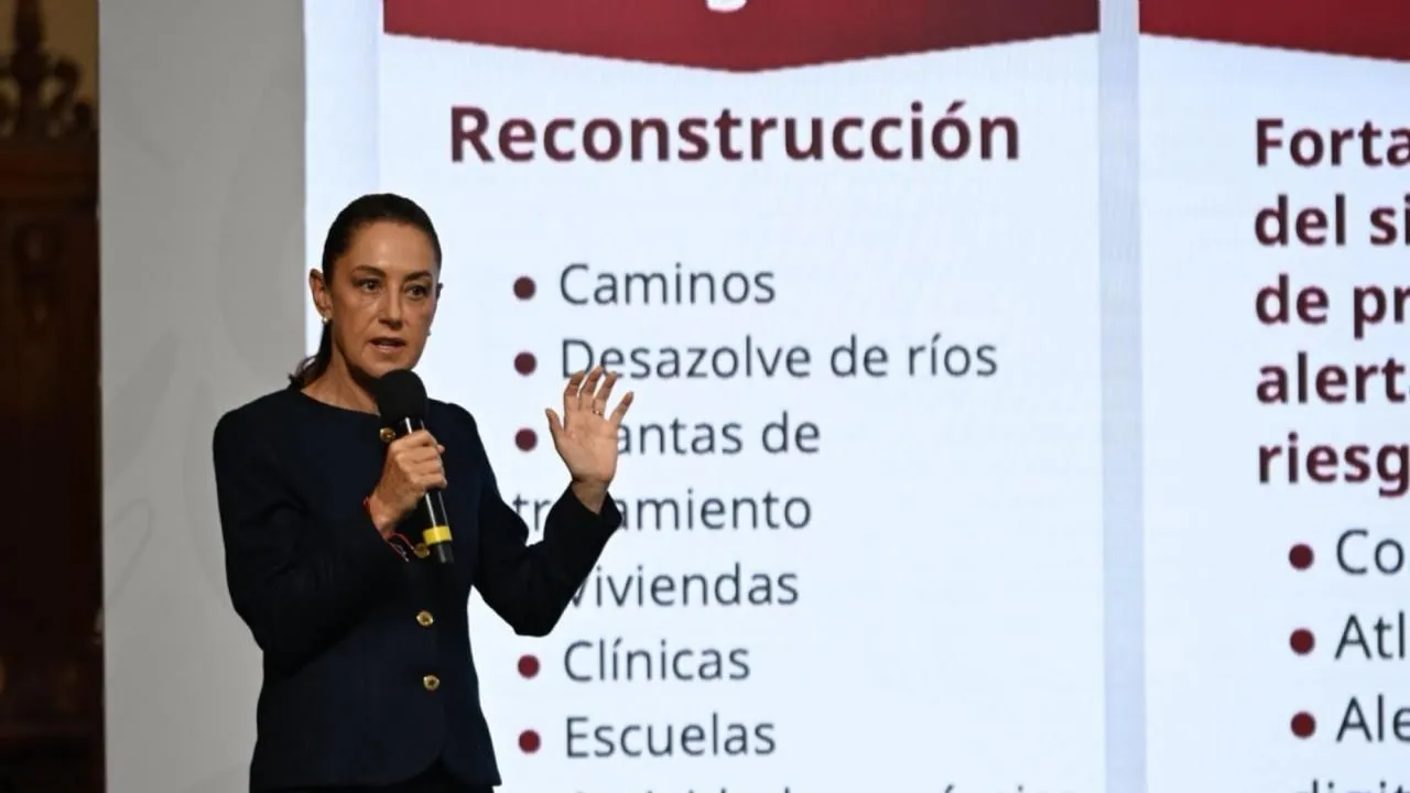 Sheinbaum presenta cuatro ejes de trabajo para atender emergencias por lluvias