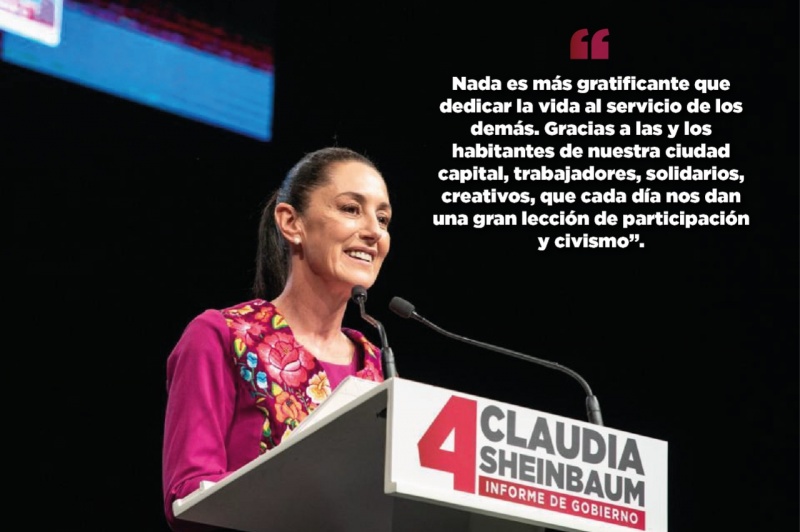 Entre gritos de ¡Presidenta, Presidenta! Claudia Sheinbaum brilla en el Auditorio Nacional al dar un mensaje con motivo de su 4º informe.