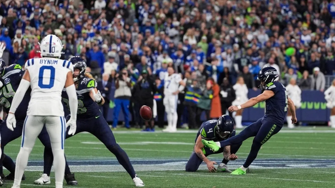 Los Seahawks superan a los Colts 18-16 con un gol de campo de 56 yardas de Jason Myers