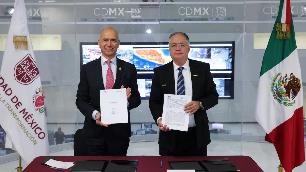 AICM y C5 firman convenio para fortalecer videovigilancia de cara al Mundial