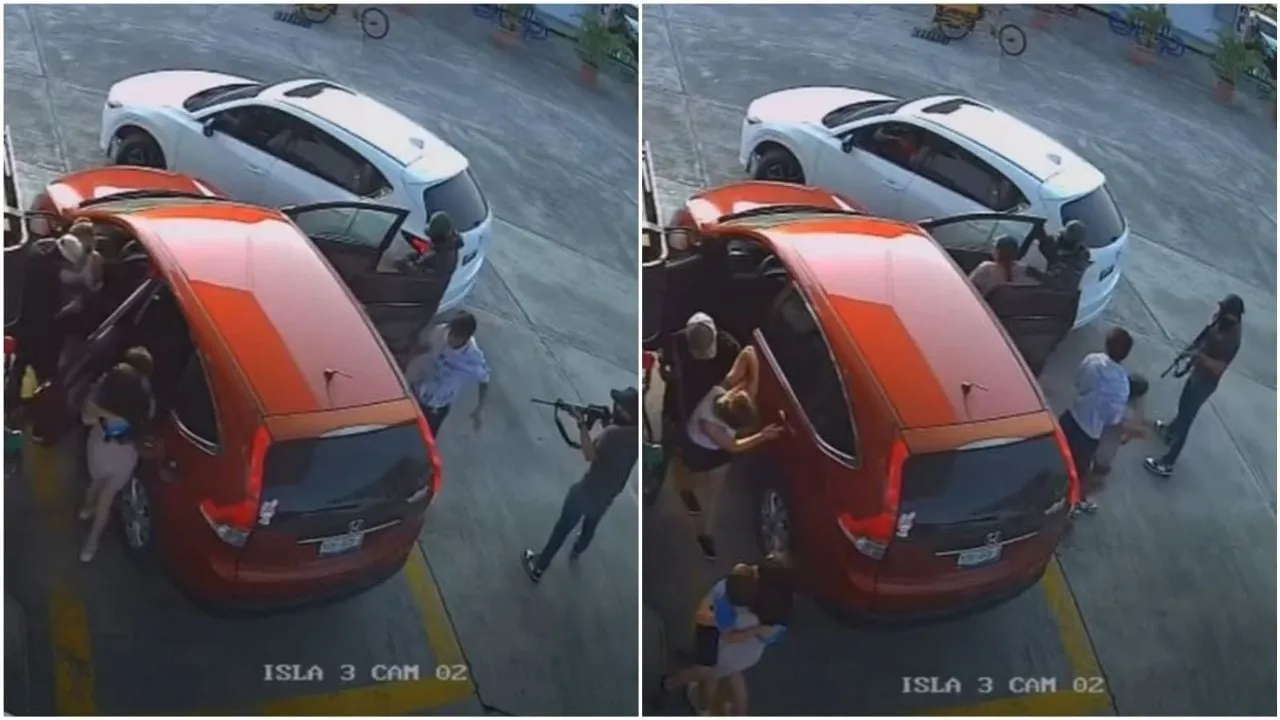 Sujetos armados despojan de su camioneta a familia en gasolinera de Tihuatlán, Veracruz (Video)