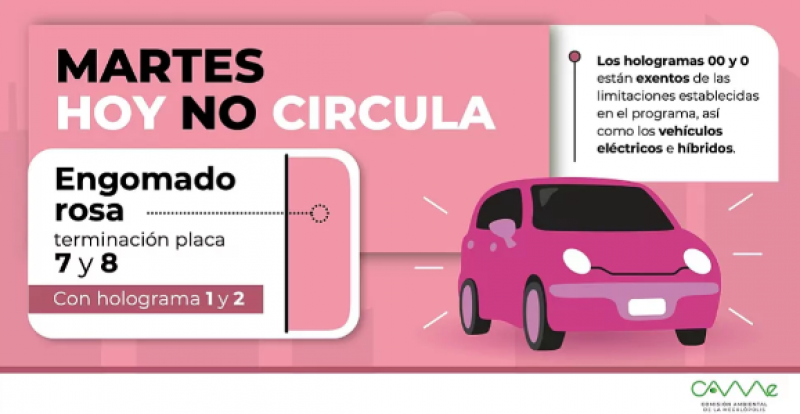 Hoy no circula 20 de septiembre: ¿Qué terminación de placas descansa este martes en CDMX y Edomex?