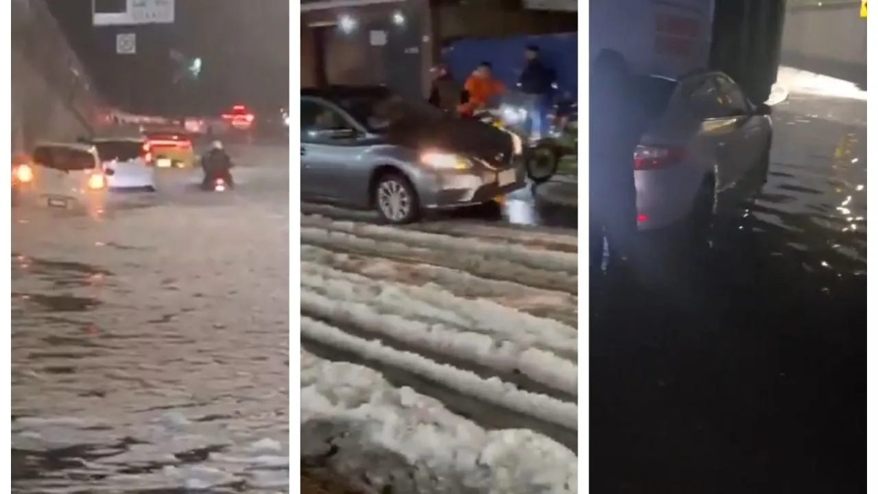 Lluvia y granizo colapsan las alcaldías Álvaro Obregón y Cuajimalpa (Videos)