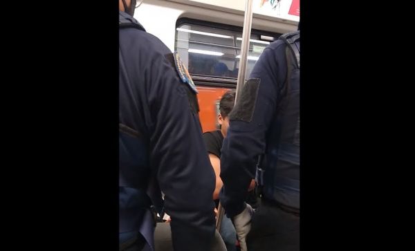 Oficialmente IMSS niega que la pareja desalojada del metro pertenezca a la Institución.