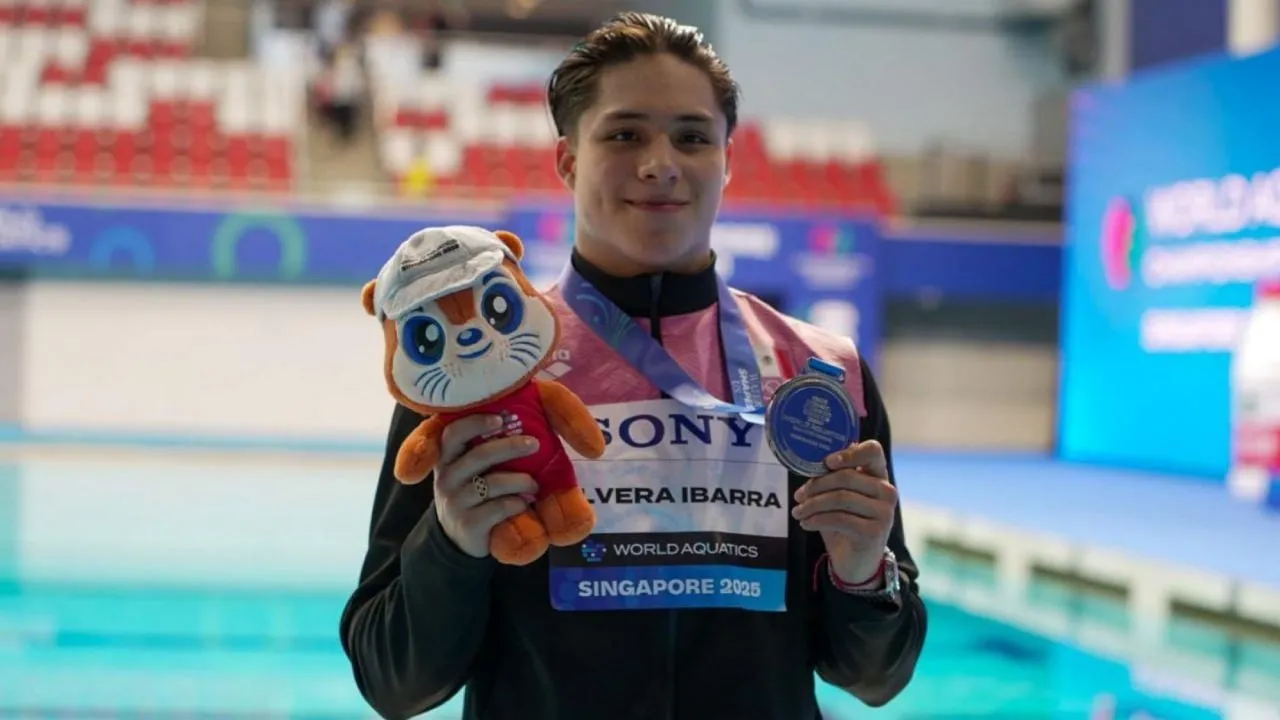 Osmar Olvera gana plata en trampolín de 1 metro del Campeonato Mundial de Deportes Acuáticos
