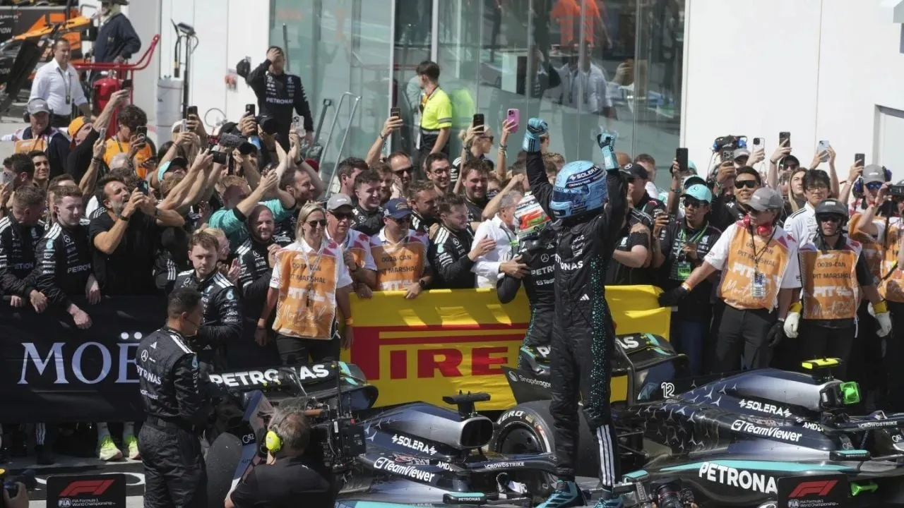 George Russell, de Mercedes, gana el GP de Canadá; es su primera victoria de la temporada en F1