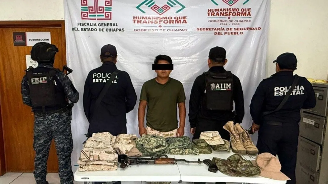 Detienen a uno de los presuntos responsables de emboscar y calcinar a cinco policías en Chiapas
