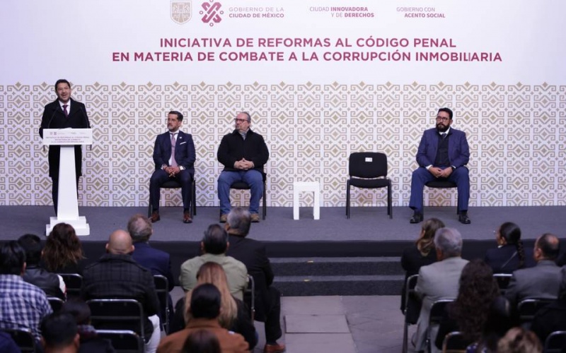 EL GOBIERNO DE LA CIUDAD DE MÉXICO PRESENTA INICIATIVA CONTRA LA CORRUPCIÓN INMOBILIARIA