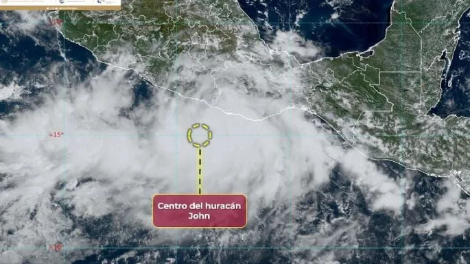 Se forma el huracán John y podría llegar a categoría 3: esta es su trayectoria
