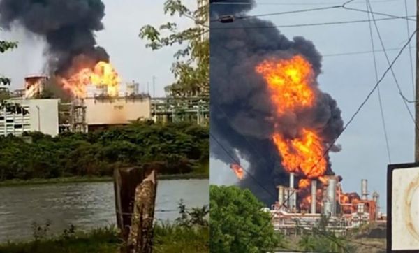 PEMEX: Incendio en refinería, hay 7 víctimas.