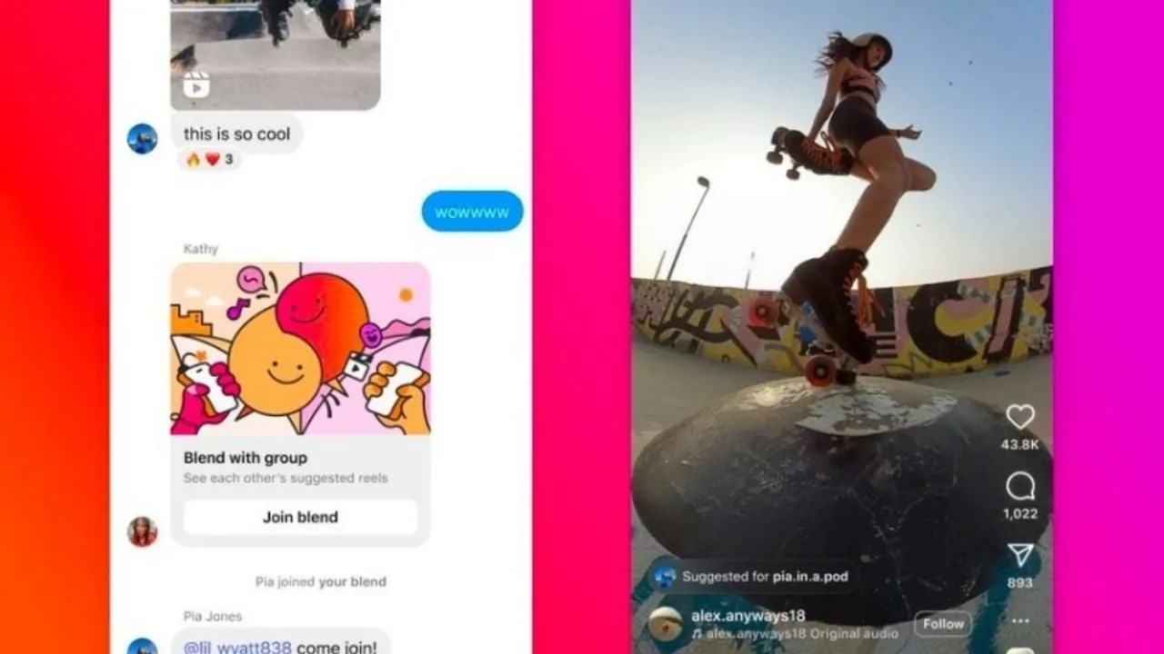Instagram introduce Blend, un feed colaborativo y privado para descubrir nuevos reels con amigos