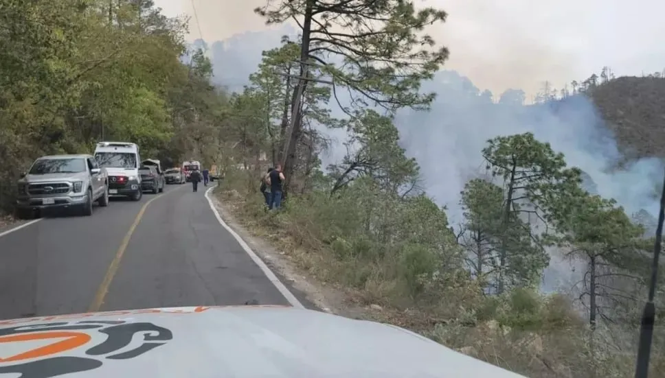 Camioneta cae en un barranco en Nuevo León y se incendia; mueren al menos 12 personas