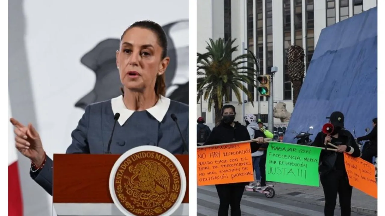 “No son muchos trabajadores”: Sheinbaum sobre protestas del SAT