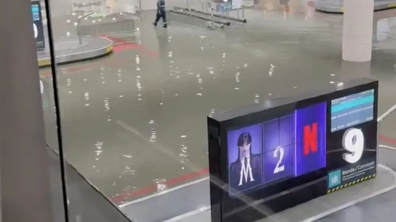Suspenden operaciones en el AICM y activan alerta púrpura en Cuauhtémoc por lluvias fuertes (Video)
