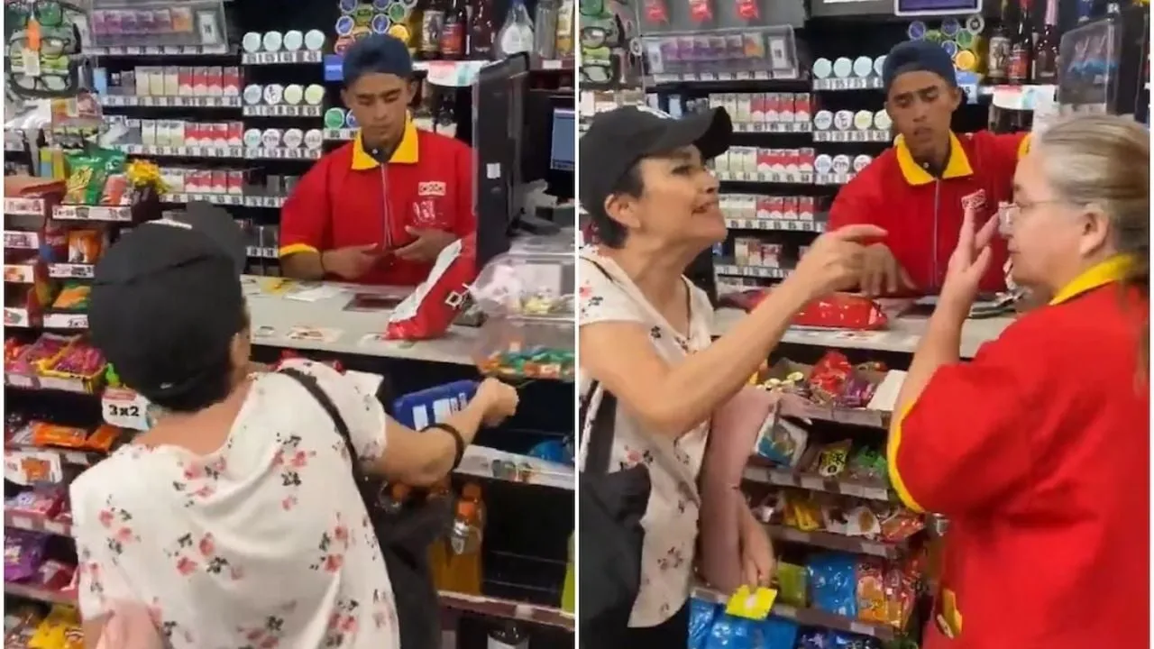 Mujer agrede a cajera del Oxxo “por mal servicio”; la apodan “Lady recargas” (Video)