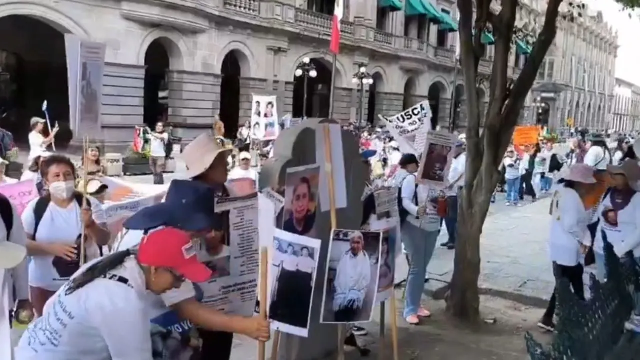 Madres buscadoras exigen a funcionarios de Puebla que “dejen de simular”