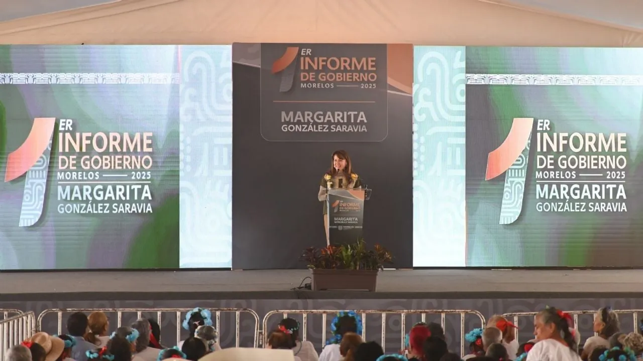 En primer informe, gobernadora morelense expone desorden institucional heredado de Cuauhtémoc Blanco