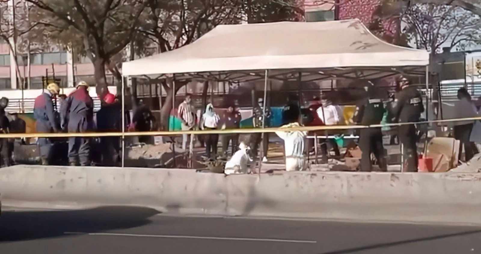 Hallan restos humanos en Eje Central, donde se instaló un campamento migrante en la CDMX